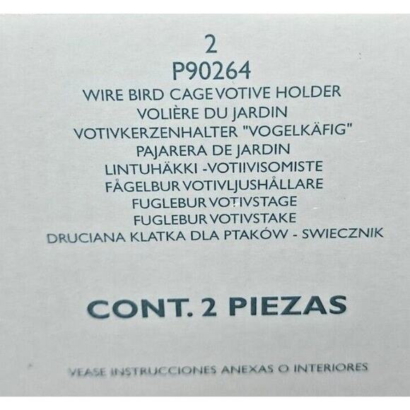 PartyLite Wire Bird and Cage Votive Holder Retired NIB P28B/P90264 - Picture 9 of 9